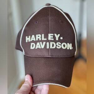 Harley Davidson baseball hat in brown